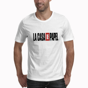 T shirt men Funny Design La Casa De Papel T Shirt Money Heist Tees TV Series Tshirts Men Short Sleeve House of Paper T-Shirt