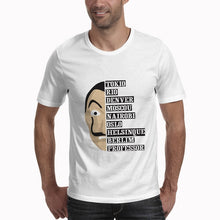 Load image into Gallery viewer, T shirt men Funny Design La Casa De Papel T Shirt Money Heist Tees TV Series Tshirts Men Short Sleeve House of Paper T-Shirt
