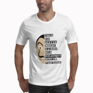 T shirt men Funny Design La Casa De Papel T Shirt Money Heist Tees TV Series Tshirts Men Short Sleeve House of Paper T-Shirt