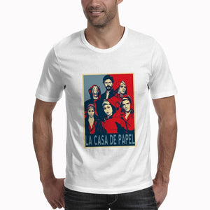 T shirt men Funny Design La Casa De Papel T Shirt Money Heist Tees TV Series Tshirts Men Short Sleeve House of Paper T-Shirt