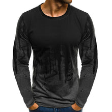 Load image into Gallery viewer, FLYFIREFLY Men Camouflage Printed  Male T Shirt Bottoms Top Tee Male Hiphop Streetwear Long Sleeve Fitness Tshirts Dropshipping