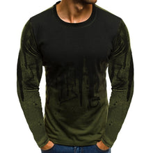 Load image into Gallery viewer, FLYFIREFLY Men Camouflage Printed  Male T Shirt Bottoms Top Tee Male Hiphop Streetwear Long Sleeve Fitness Tshirts Dropshipping